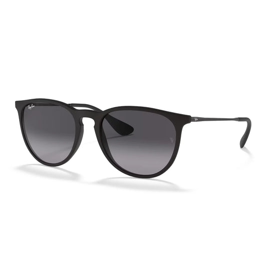 RAY-BAN ERIKA RB4171L | LENTES DE SOL EN RUBBER BLACK & LIGHT GREY 54mm