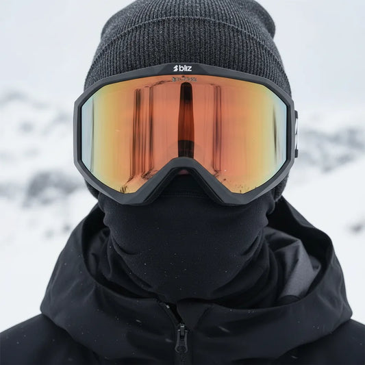 Antiparras de Esquí Bliz Liner Matte Black Logo White / Orange Lens
