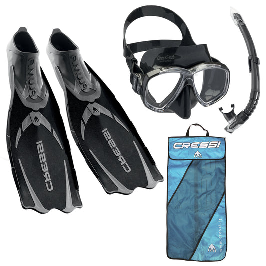 CRESSI SET DE SNORKELING PLUMA BAG