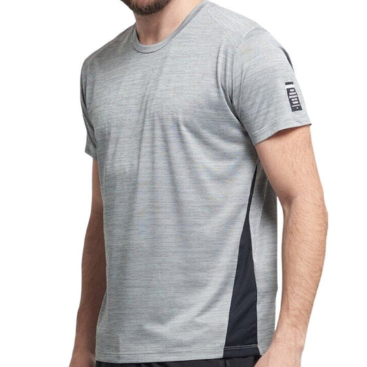 TRN VAPOR HEATHER SIDE MESH TEE