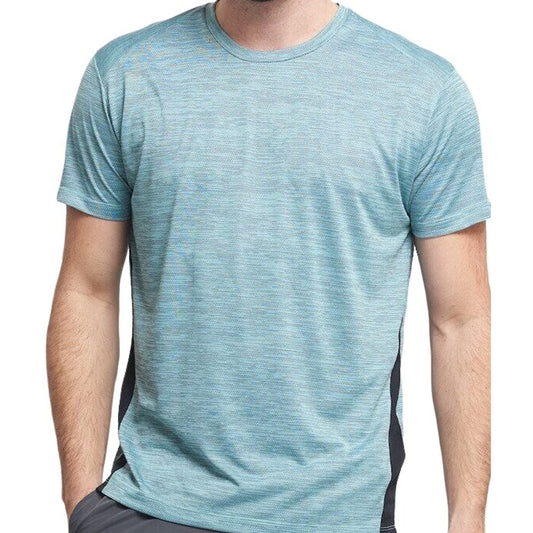 TRN VAPOR HEATHER SIDE MESH TEE