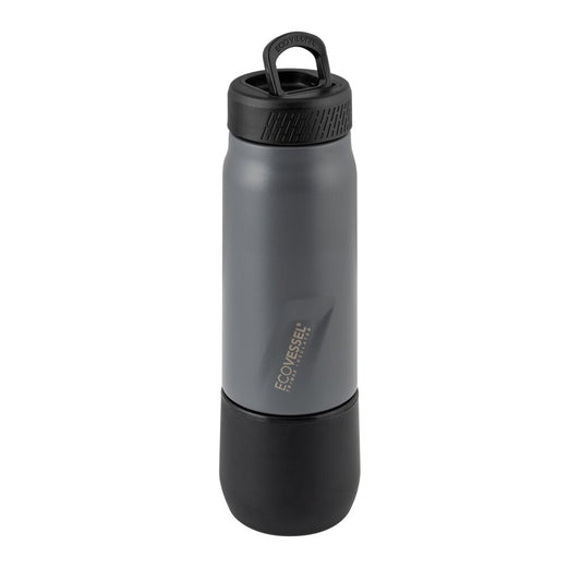 FLASK TERMO ACERO INOXIDABLE CON VASO EXTRAIBLE GRAY 8oz/236ml