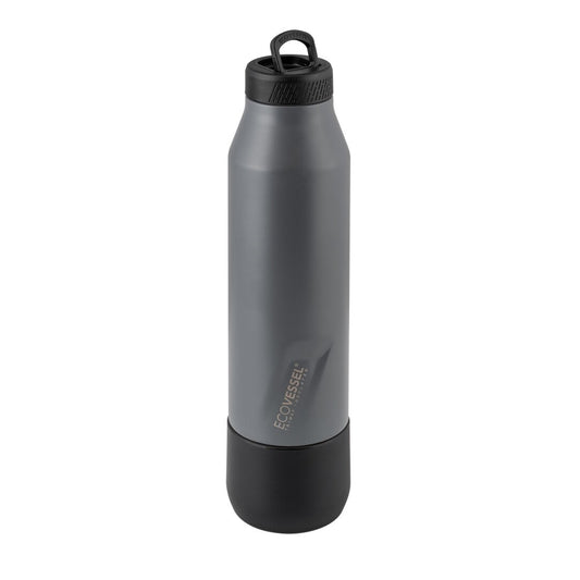 DECANTER TERMO ACERO INOXIDABLE CON VASO EXTRAIBLE GRAY 25oz/739ml