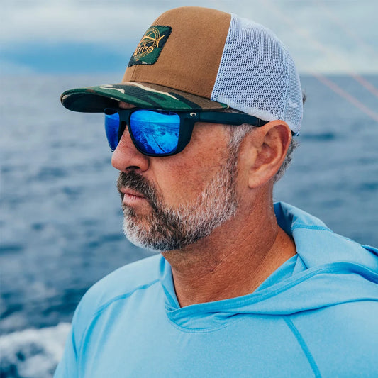 Costa Ferg XL | Matte Black Blue Mirror | Lentes Polarizados 580G