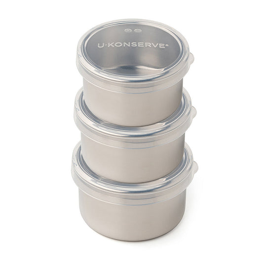 ROUND MINI CONTAINER STAINLESS STEEL 3oz/90ml