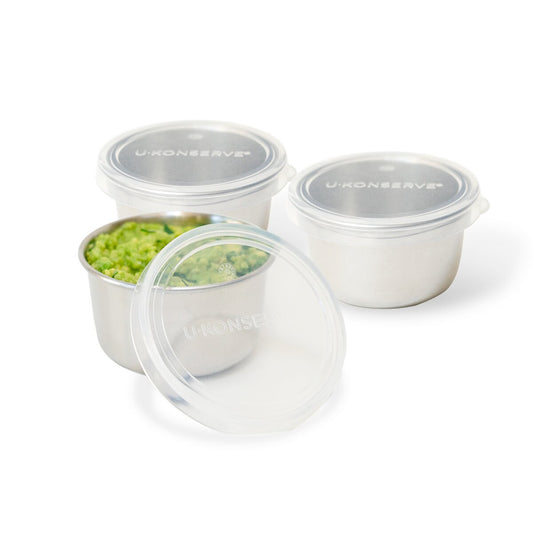 Set x 3 Loncheras Mini U-Konserve 90ml Acero Inoxidable