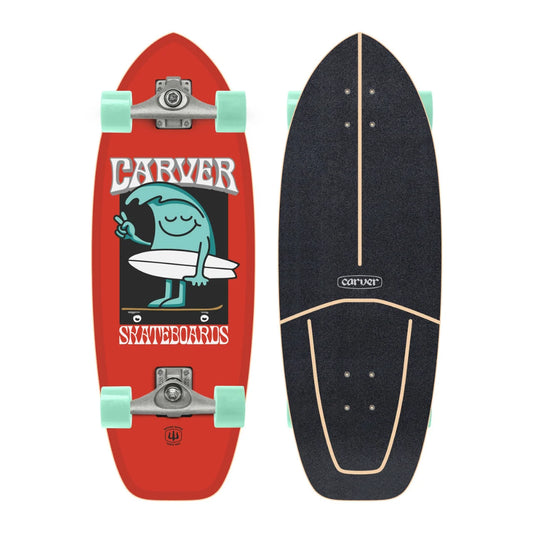 Carver Wavy Davy 28" Mini Surfskate con Ejes C5 Hollow