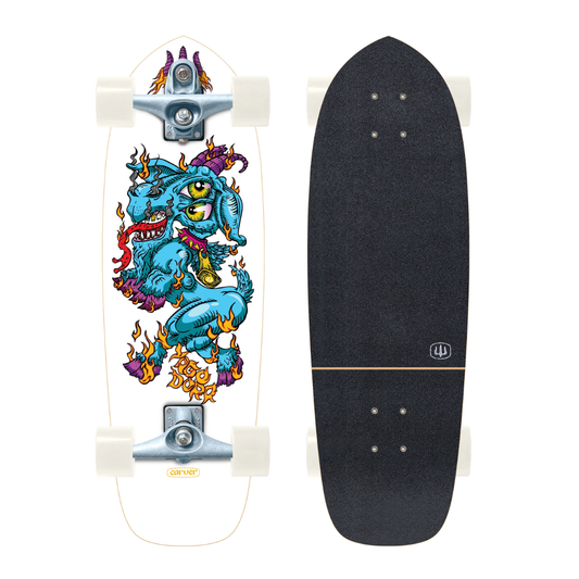 Carver Yago Fire Goat 30,75" | Surfskate Completo C7 | Yago Dora Signature Series