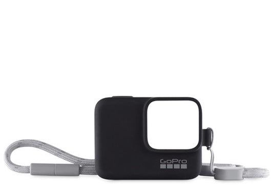 GOPRO FUNDA DE SILICONA CON CORREA HERO 7 6 5 NEGRO
