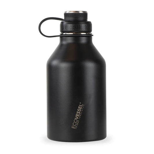 THE BOSS INSULATED GROWLER CON INFUSOR BLACK SHADOW 64 oz/ 1.9 L