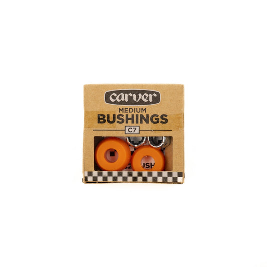Carver C7 Medium Bushing Set 84A – Bujes Intermedios para Trucks C7 (Orange Glo)