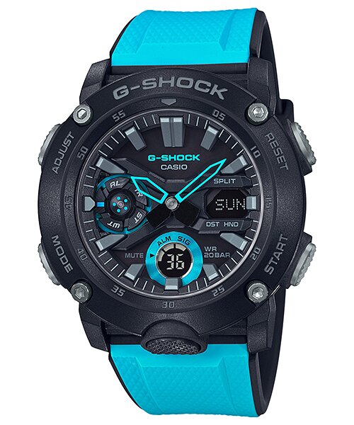 CASIO RELOJ G-SHOCK GA-2000-1A2 CARBON CORE LIMITED EDITION BLUE