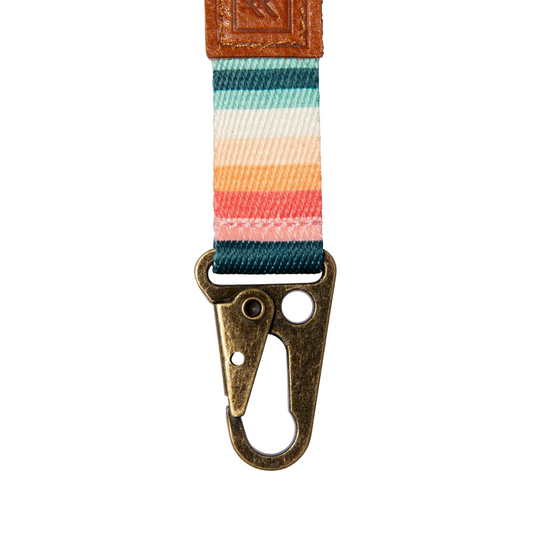 Llavero Thread Keychain Clip Cuero Genuino - Herrajes Metálicos