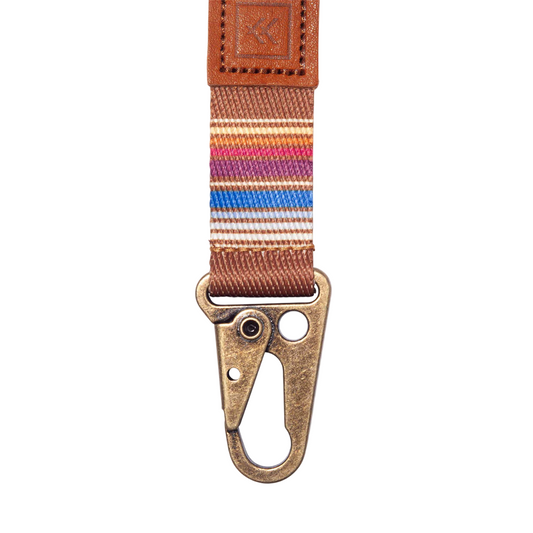 Llavero Thread Keychain Clip Cuero Genuino - Herrajes Metálicos