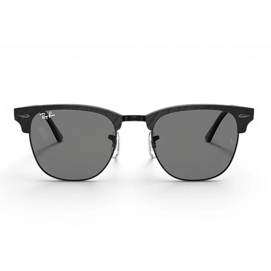 RAY-BAN CLUBMASTER MARBLE | LENTES DE SOL EN POLISHED BLACK & DARK GREY