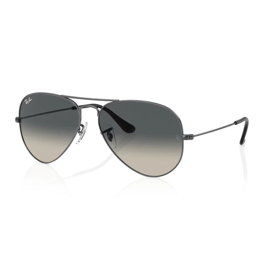 RAY-BAN AVIATOR GRADIENT | LENTES DE SOL EN GUNMETAL CON LENTES DEGRADADAS GRISES