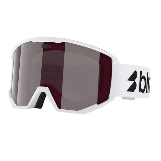 Antiparras de Esquí Bliz Spark Matte White / Lente Pink Silver Mirror