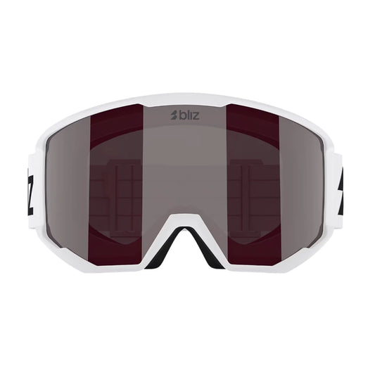 Antiparras de Esquí Bliz Spark Matte White / Lente Pink Silver Mirror