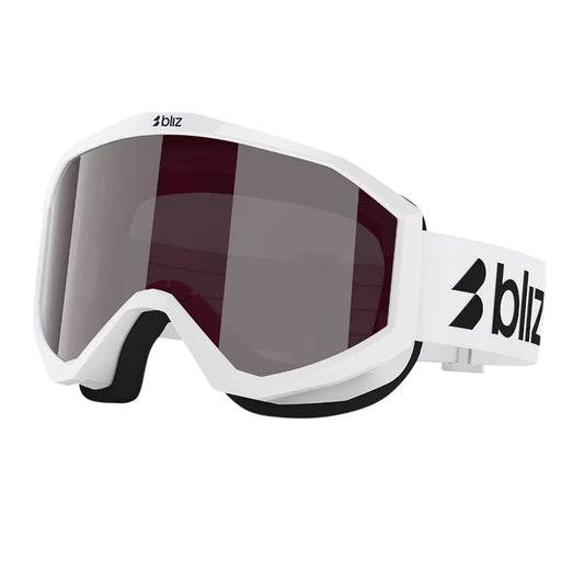 Antiparras de Esquí Bliz Liner Matte White / Pink With Silver Mirror Lens