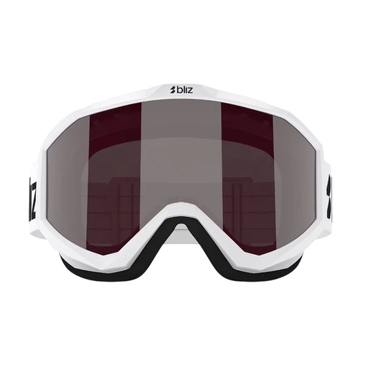Antiparras de Esquí Bliz Liner Matte White / Pink With Silver Mirror Lens