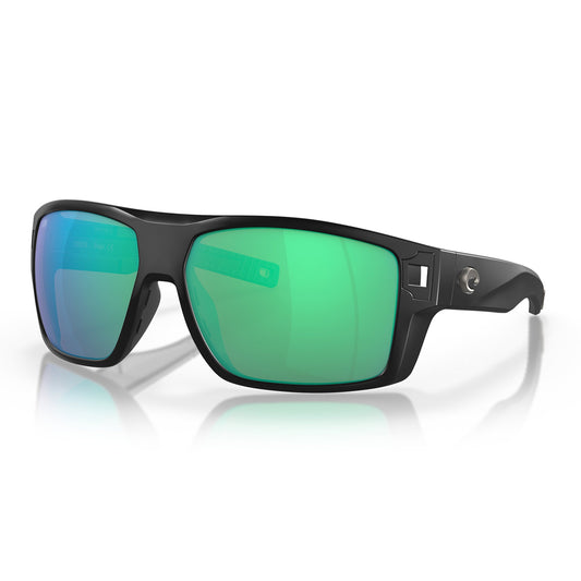 DIEGO MATTE BLACK GREEN MIRROR POLARIZED 580G