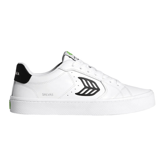 SALVAS LEATHER WHITE/BLACK