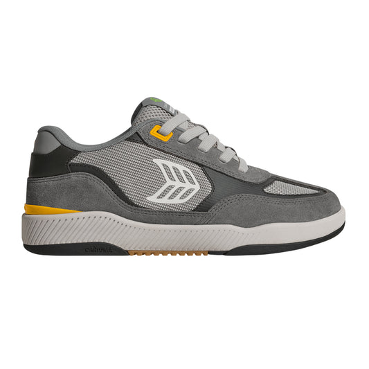 SKATEGOAT C25 PRO SUEDE CHARCOAL GREY/YELLOW ICE