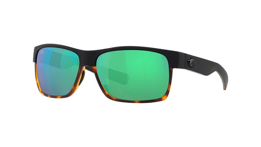 HALF MOON BLACK/SHINY TORTOISE GREEN MIRROR POLARIZED 580G