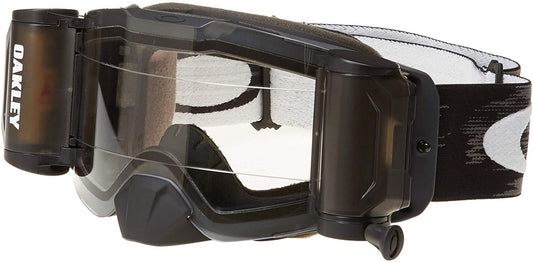 FRONT LINE MX MATTE BLACK SPEED CLEAR ROLL OFF