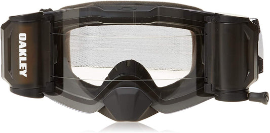 FRONT LINE MX MATTE BLACK SPEED CLEAR ROLL OFF