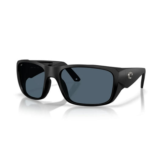 Costa Crudo | Matte Black | Gray Polarized 580P | Lentes Rectangulares Bio-Resina Sostenible
