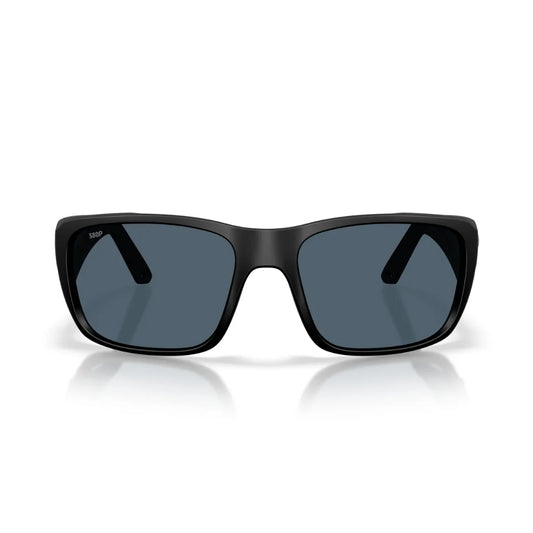 Costa Crudo | Matte Black | Gray Polarized 580P | Lentes Rectangulares Bio-Resina Sostenible