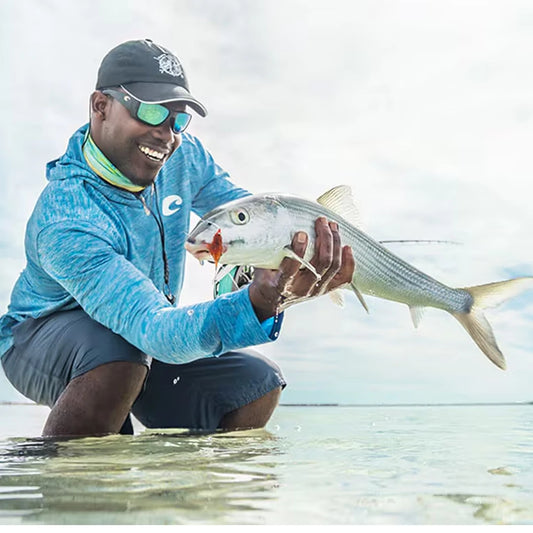 Costa Blackfin PRO | Matte Black Green Mirror | Lentes Polarizados 580G