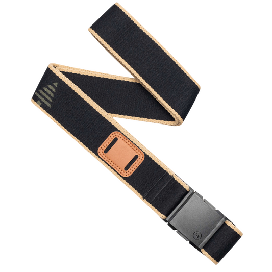 ARCADE BLACKWOOD STRETCH BELT BLACK SAND