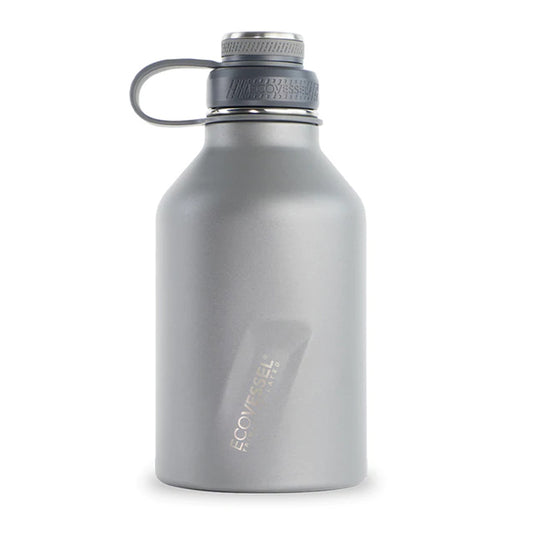 THE BOSS INSULATED GROWLER TERMO CON INFUSOR SLATE GRAY 64 oz/ 1.9 L