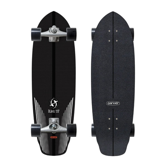 Carver Black Tip Carbon Fiber 32,5" | Surfskate Completo CX | Colección 30 Años de Innovación