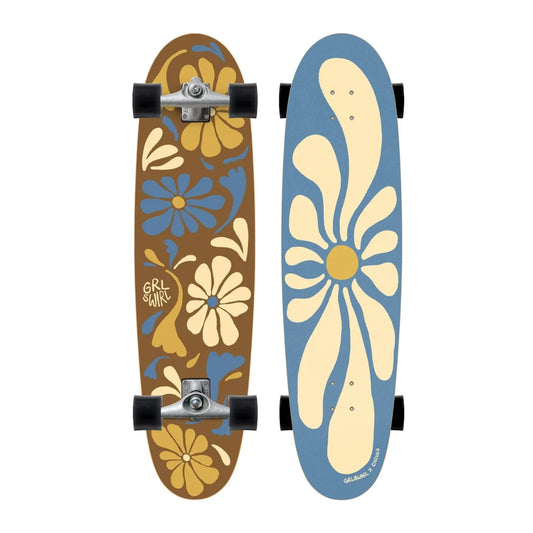 Carver x GRLSWIRL Longswirl 38" | Longboard Completo CX | Cross-Stepping Nose Riding Deslizamiento Fluido