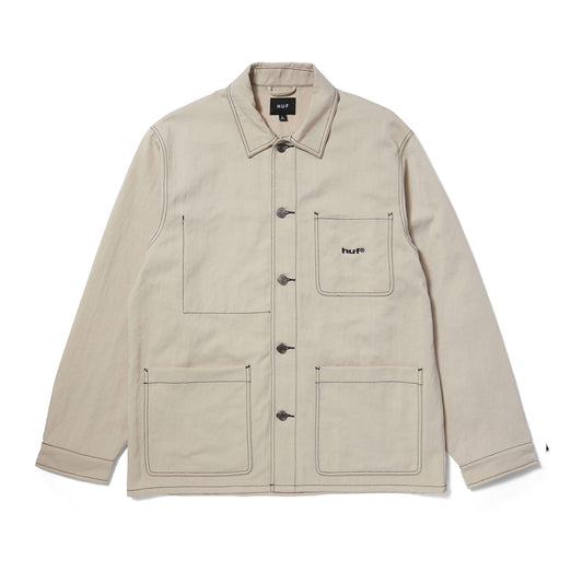 CONTRAST NYLON CHORE JACKET