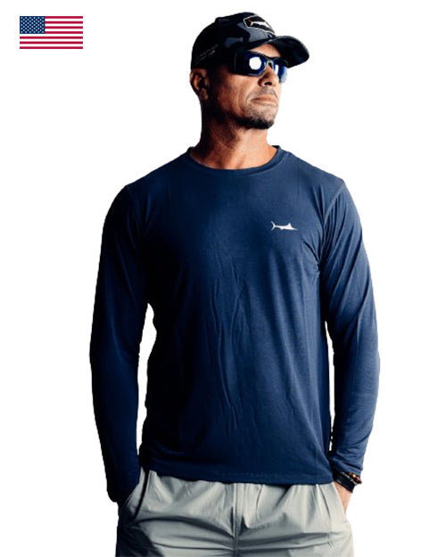 BILLFISH TEAK CREWNECK UPF45+