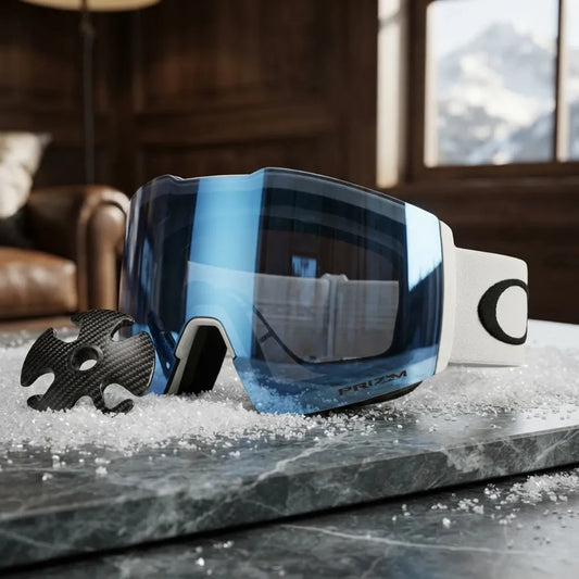 Oakley Fall Line L – Antiparras de Snowboard | Matte White / Prizm Snow Sapphire Iridium