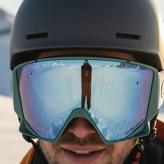Oakley Flow Scape M – Antiparras de Nieve | Pacific Haze / Prizm Snow Sapphire Iridium + Extra Lens