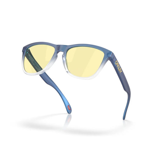 Oakley Frogskins X Fortnite OO9013-M455 – Montura Matte Cyan/Blue/Clear Shift Fade con lentes Prizm Gaming 2.0