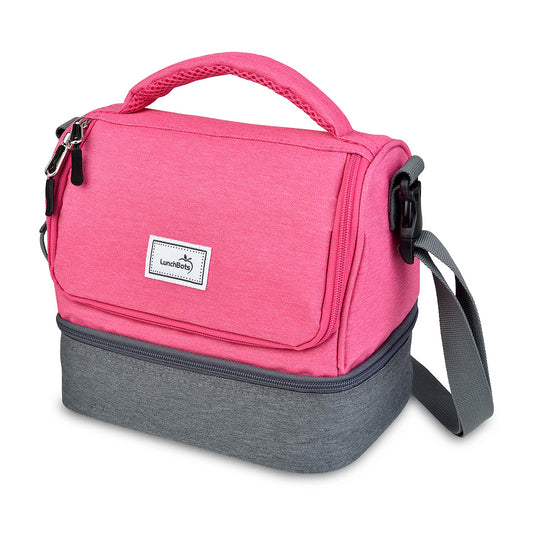 DUPLEX INSULATED LUNCH BAG PINK
