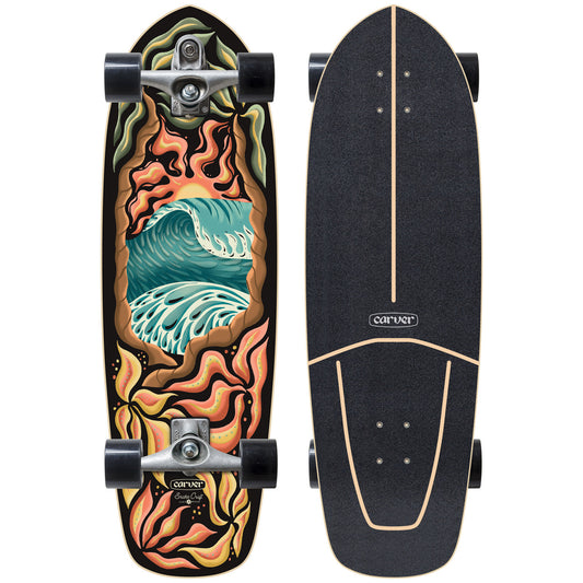 PSYCHEDELIC SUNSET 32" SURFSKATE COMPLETE C7