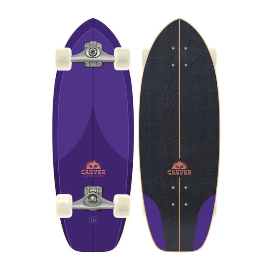 Carver Purple Haze 28" | Mini Surfskate Complete | Ejes C5 Hollow | Alta Velocidad de Bombeo