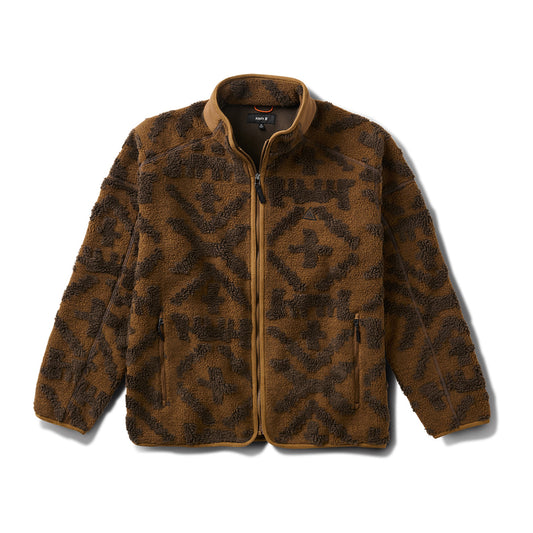 ROARK Campover Jacquard Sherpa Zip Fleece – Polar con Cierre