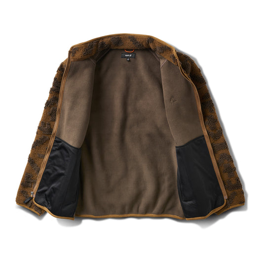 ROARK Campover Jacquard Sherpa Zip Fleece – Polar con Cierre