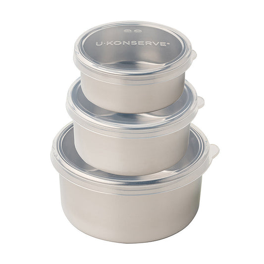ROUND NESTING TRIO CONTAINERS STAINLESS STEEL