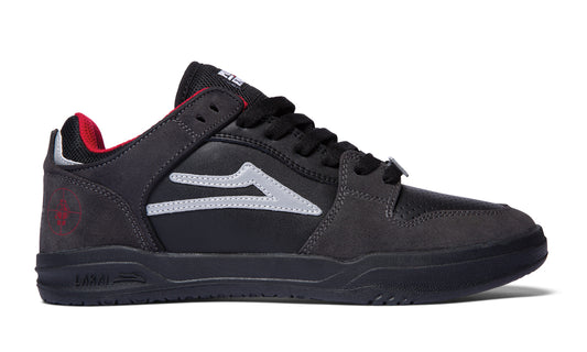 PUBLIC ENEMY TELFORD LOW BLACK/CHARCOAL SUEDE