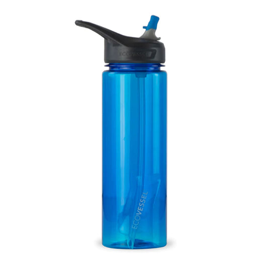 ECOVESSEL WAVE TERMO PLASTICO TRITAN LIBRE BPA BPS HUDSON BLUE 24 oz/ 709 ml